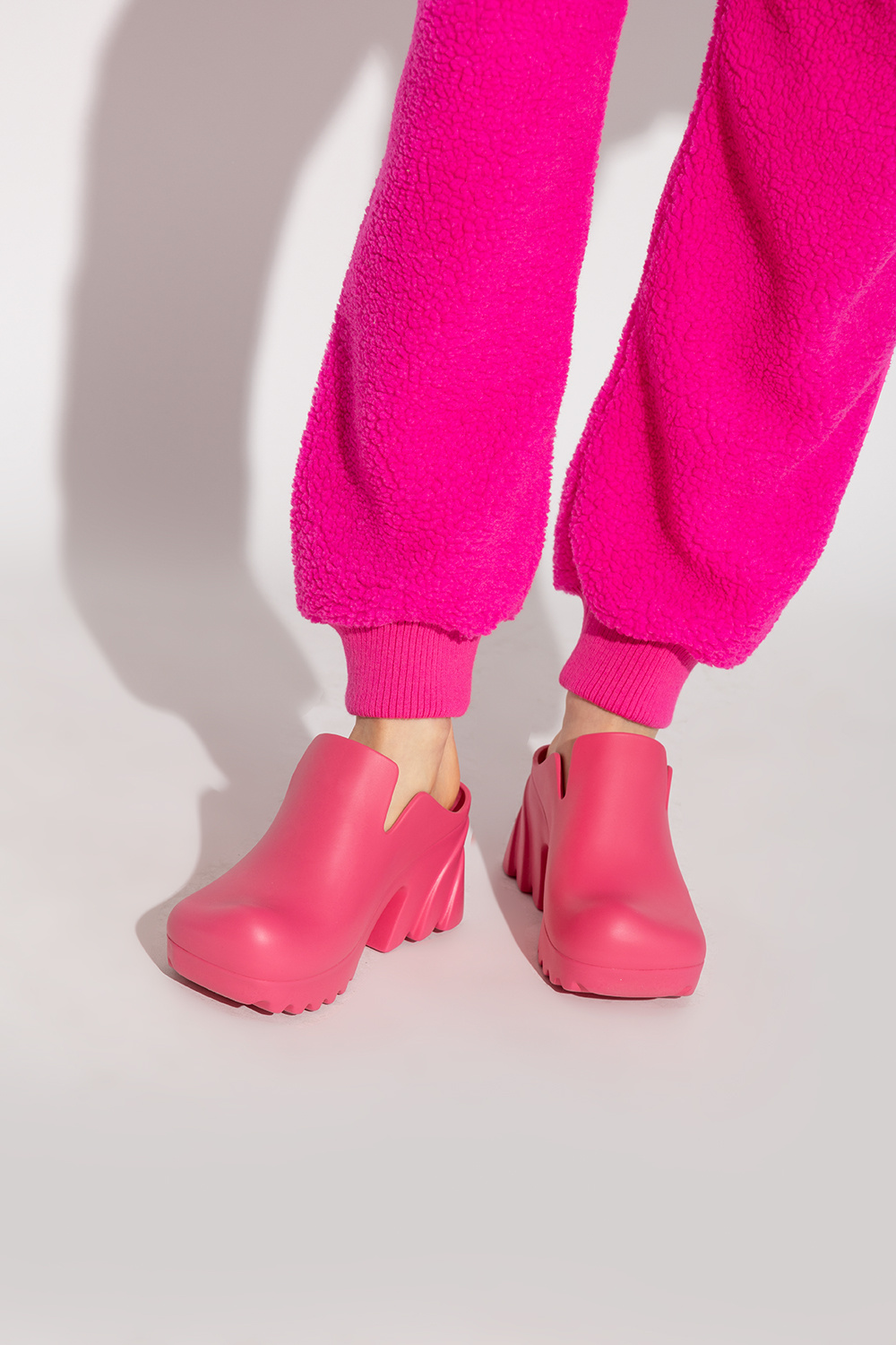 Bottega Veneta 'Flash' heeled rubber mules | Women's Shoes | IetpShops